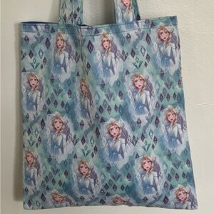 Frozen-Inspired Elsa With Crystals Handmade Tote W/ Bonus Drawstring Backpack